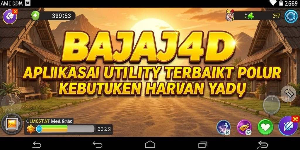 Tampilan utama BAJAJ4D dengan berbagai fitur Utility yang bermanfaat.