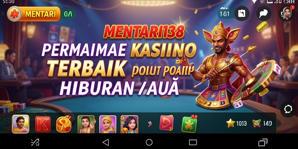 Tampilan menawan dari gameplay Kasino di MENTARI138.