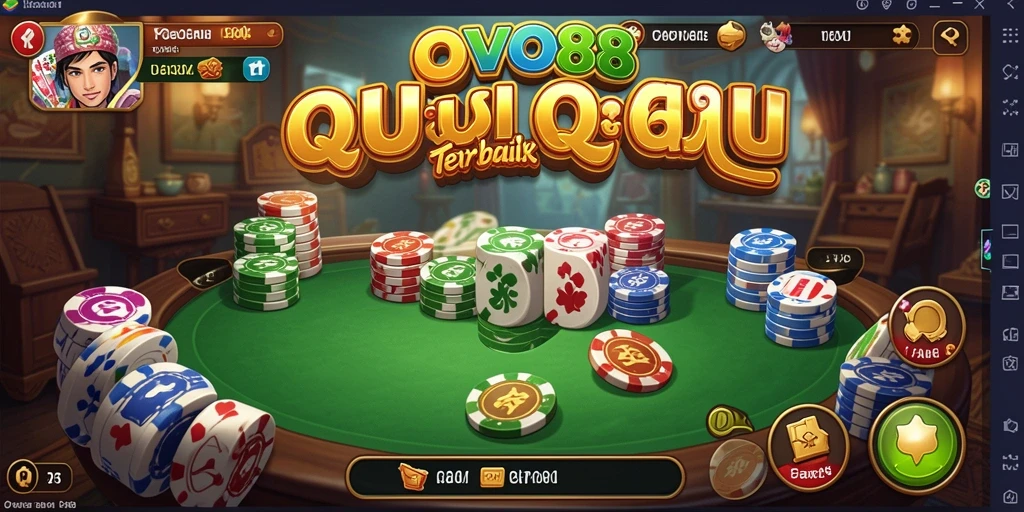 Tampilan gameplay seru OVO88 di QiuQiu.