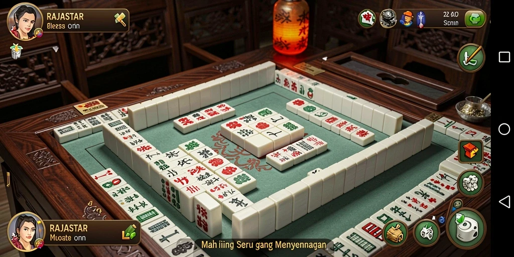 Tampilan seru dari gameplay RAJASTAR yang penuh strategi.