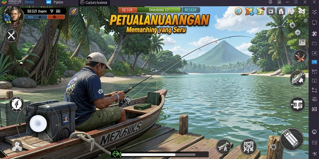 Tampilan menarik dari gameplay SE328 dengan pengalaman memancing yang seru.