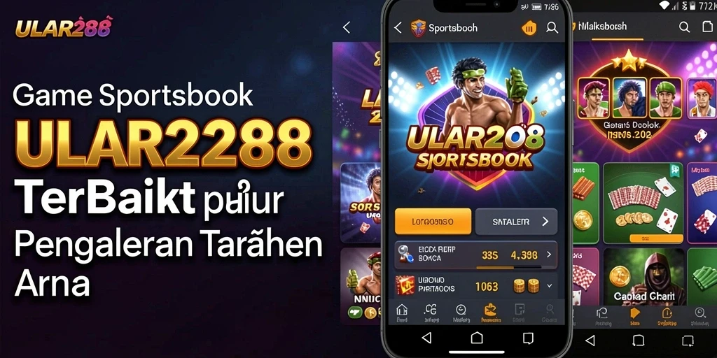 Screenshot ULAR288 menampilkan tampilan taruhan olahraga yang interaktif.